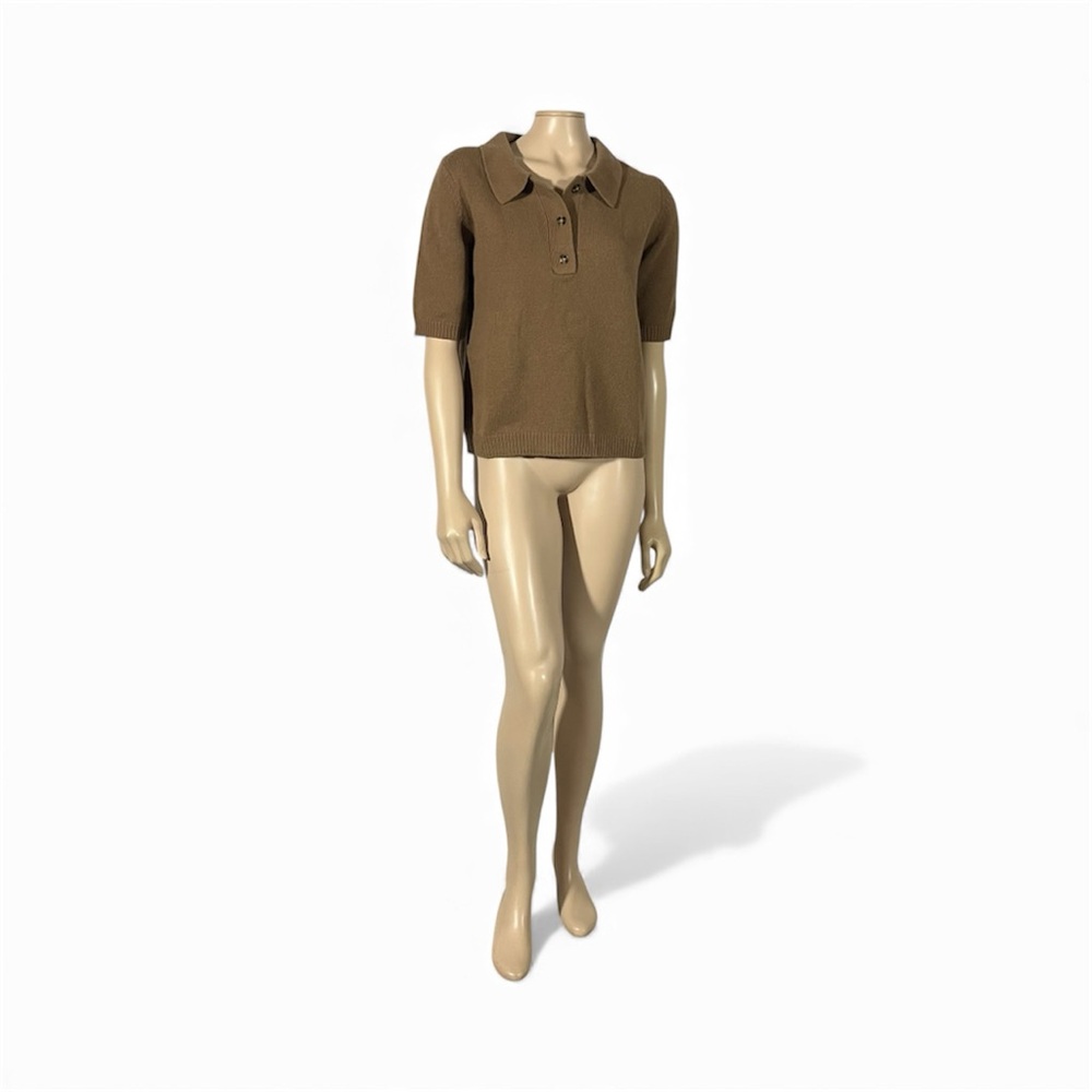 Herskind Alberto Knit Polo Blouse Cashmere Wool - Picture 7 of 16